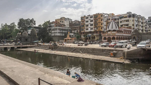 Nasik Uma Cidade Estado Indiano Maharashtra Segundo Lenda Rama Passou — Fotografia de Stock