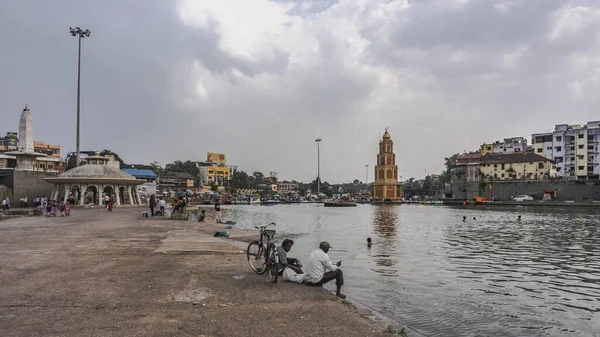 马哈拉施特拉邦 Maharashtra 是印度西部的一个城市 据传说 拉玛在伊斯坦布尔流亡了14年 这是世界上关押Kumbha Mela的四个地方之一 — 图库照片