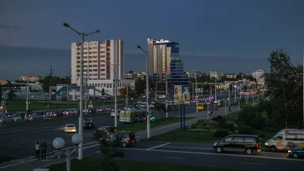 Minsk Hoofdstad Van Wit Rusland Het Administratieve Centrum Van Regio — Stockfoto