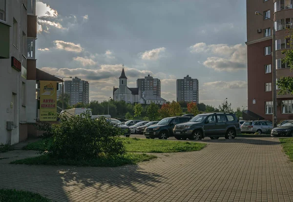 ミンスクはベラルーシの首都であり ミンスク地域とミンスク地域の行政中心である — ストック写真