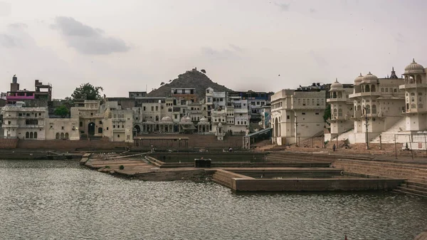 Starobylé Město Pushkar Okraji Pouště Thar Rádžasthánu — Stock fotografie