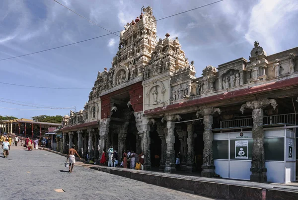 Tiruchendur Murugan Temple Starobylý Hinduistický Chrám Zasvěcený Lordu Muruganovi Indie — Stock fotografie