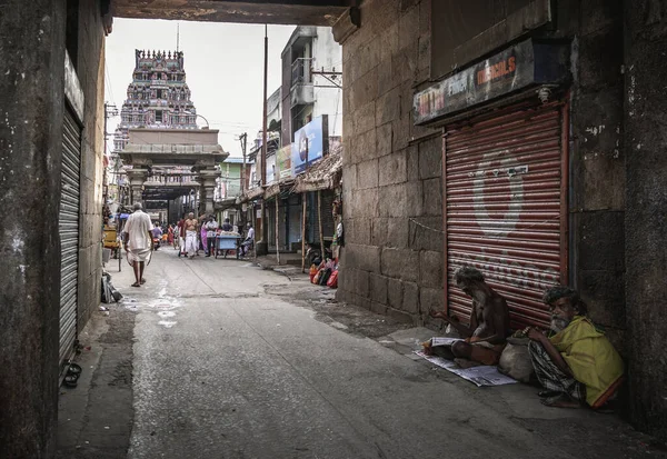 Srirangam Lugar Sagrado Peregrinación Para Hinduismo Una Isla Río Kaveri — Foto de Stock