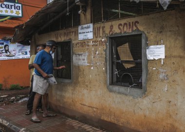 Kuzey Goa 'daki Calangute şeritleri