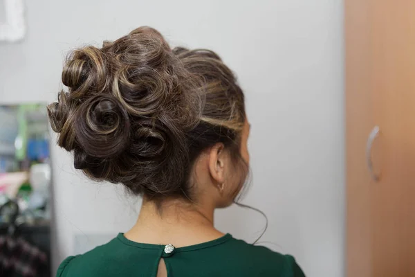 Interesting Women Hairstyles Made Masters — Stock Photo, Image