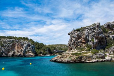 Menorca adasında güzel Cales Koyular