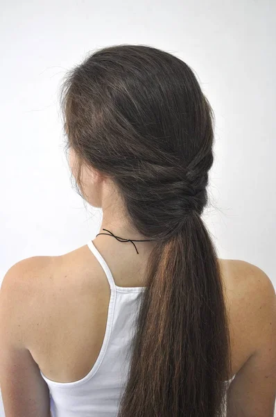 長い髪のヘアスタイル — ストック写真