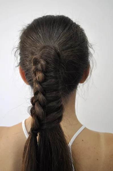 Penteado Cabelos Longos — Fotografia de Stock