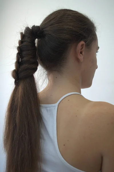 Uzun Saçlarda Saç Modeli — Stok fotoğraf