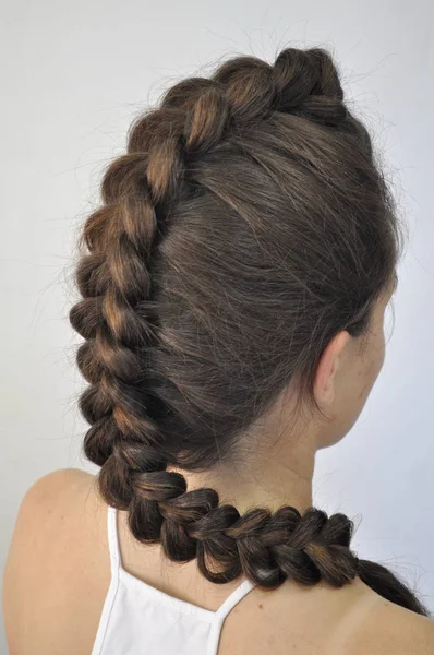 Penteado Cabelos Longos — Fotografia de Stock