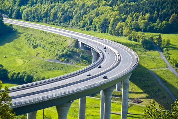 New built highway bridge in Bavaria, Germany — Stock Photo, Image