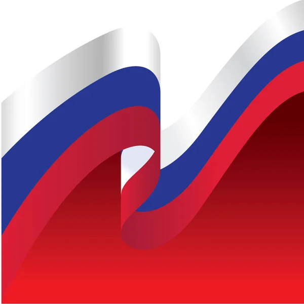 Banner ou cartaz da celebração do dia da independência da Rússia. Bandeira russa. Ilustração vetorial. - Vector —  Vetores de Stock