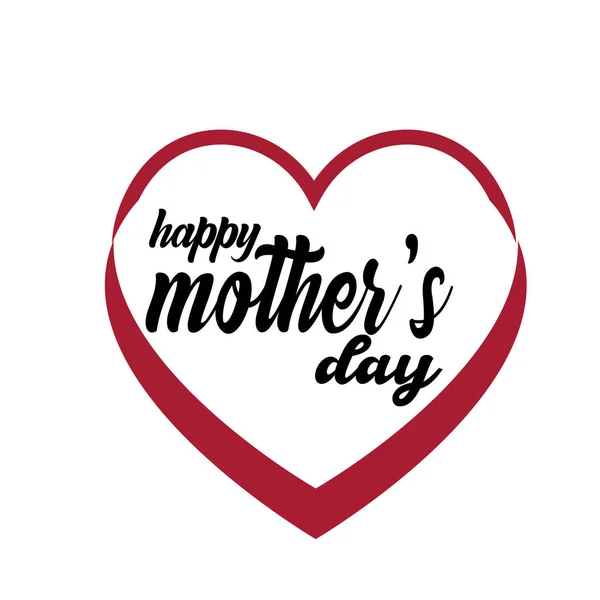 Šťastný den matek-kaligrafie-vektor — Stockový vektor