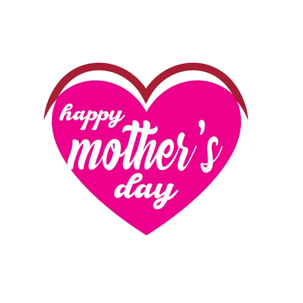 Šťastný den matek-kaligrafie-vektor — Stockový vektor