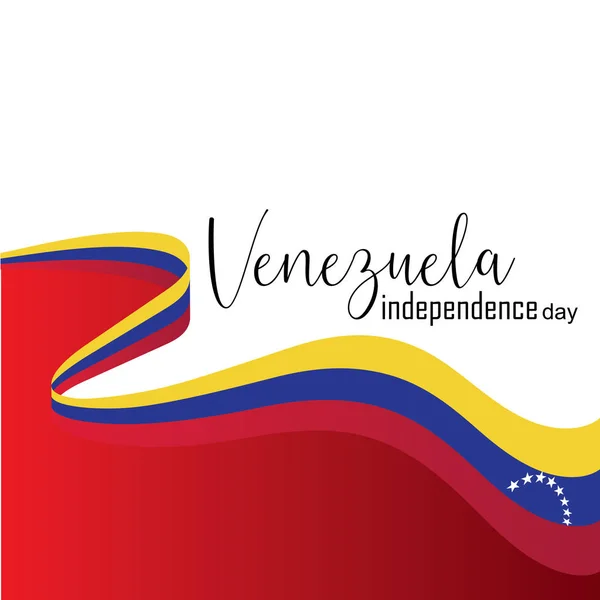 Vektorillustration des glücklichen venezuela Unabhängigkeitstages — Stockvektor
