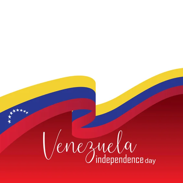 ハッピーベネズエラ独立記念日のベクトルイラスト — ストックベクタ