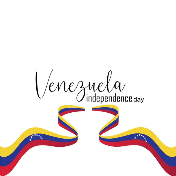 Illustration vectorielle du Happy Venezuela Independence Day — Image vectorielle