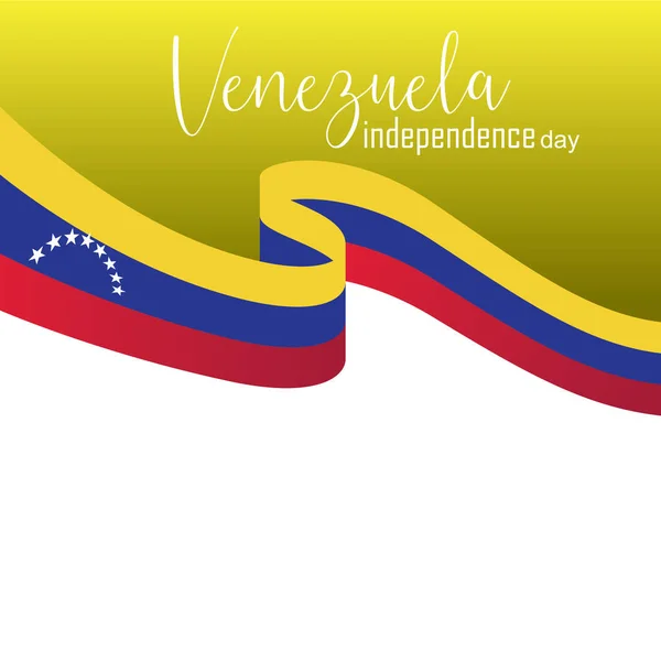 Vektorová ilustrace dne nezávislosti Venezuely — Stockový vektor