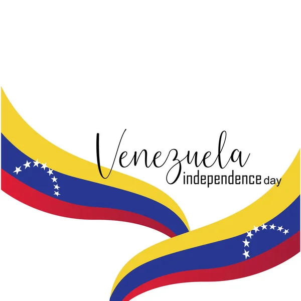 Vector illustratie van Happy Venezuela Independence Day — Stockvector