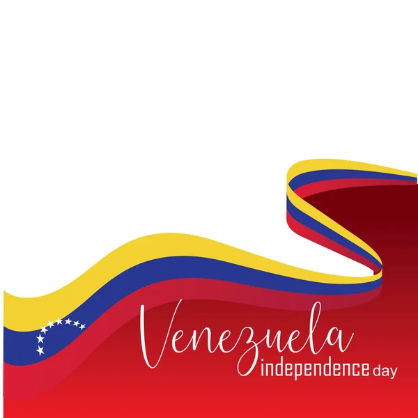 Vector illustratie van Happy Venezuela Independence Day — Stockvector