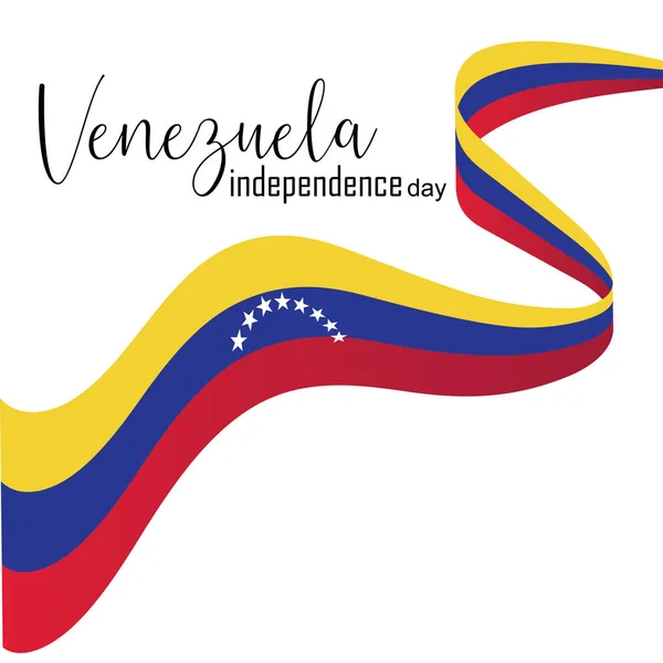 Ilustración vectorial del feliz Día de la Independencia de Venezuela — Archivo Imágenes Vectoriales
