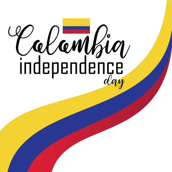 Happy Colombia Independence Day vector — Stock Vector