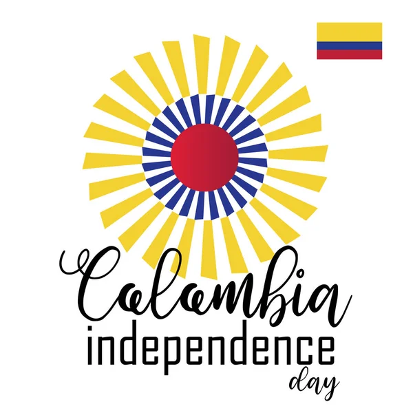 Happy Colombia Independence Day vector — Stock Vector