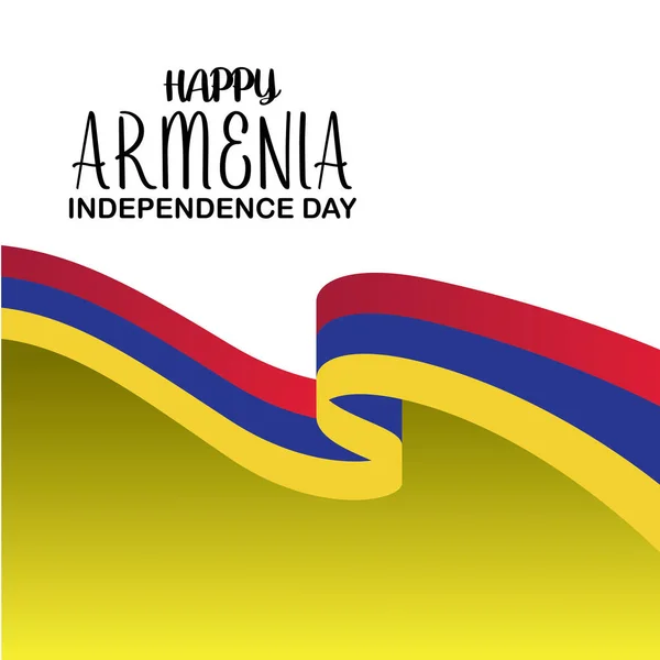 Glücklich Armenien Unabhängigkeit Tag Vektorvorlage. Design für Banner, Grußkarten oder Druck. Nationalfeiertag. - Vektor — Stockvektor