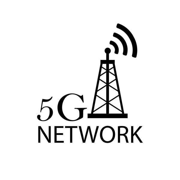 5G design logo koncept. Nätverkets logo typ-vektor-vektor — Stock vektor