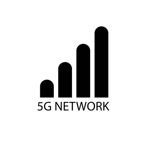 5G design logo koncept. Nätverkets logo typ-vektor-vektor — Stock vektor