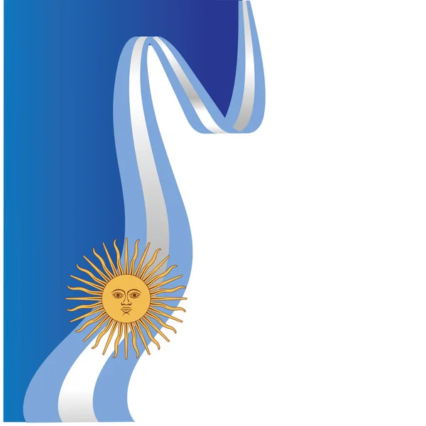 Argentina feliz día de la independencia tarjeta de felicitación, bandera, ilustración vectorial. -vector — Vector de stock