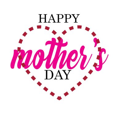 Anneler Günü Hat Arka Planı - Vektör