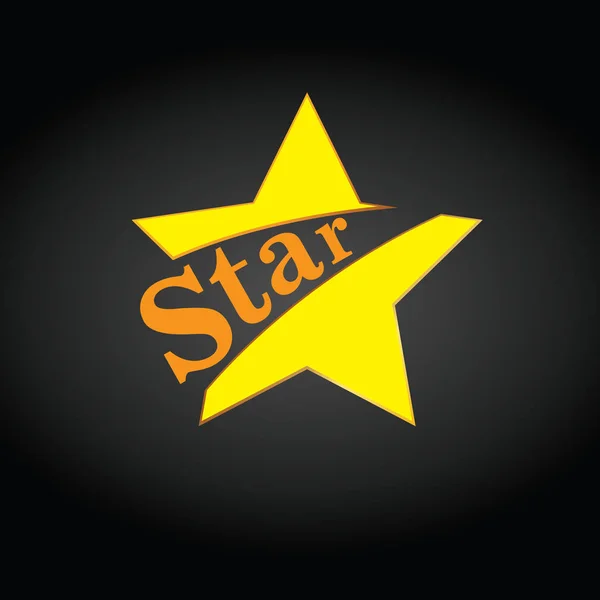 Csillag ikon vektor. Minősítő szimbólum web design-Vector — Stock Vector