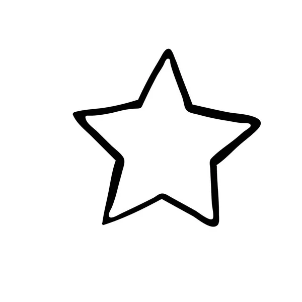 Vector de iconos estrella. Símbolo de clasificación para el diseño web - Vector — Vector de stock