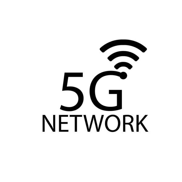 5G design logo koncept. Nätverkets logo typ-vektor-vektor — Stock vektor