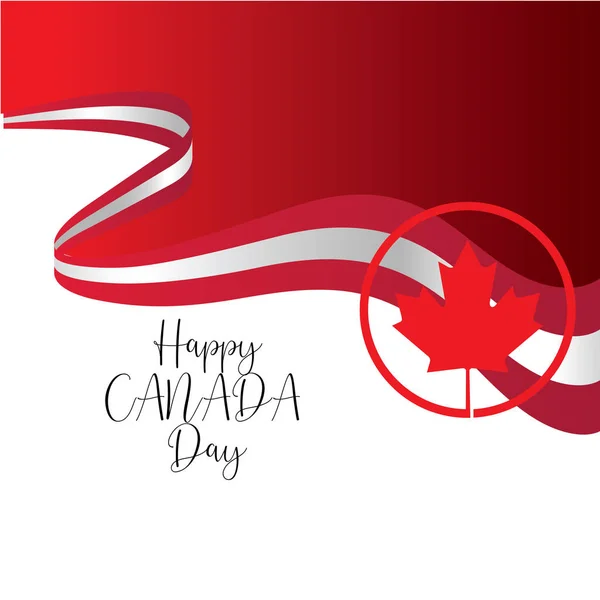 Ευτυχισμένο διάνυσμα ημέρας Καναδά-διάνυσμα — Διανυσματικό Αρχείο