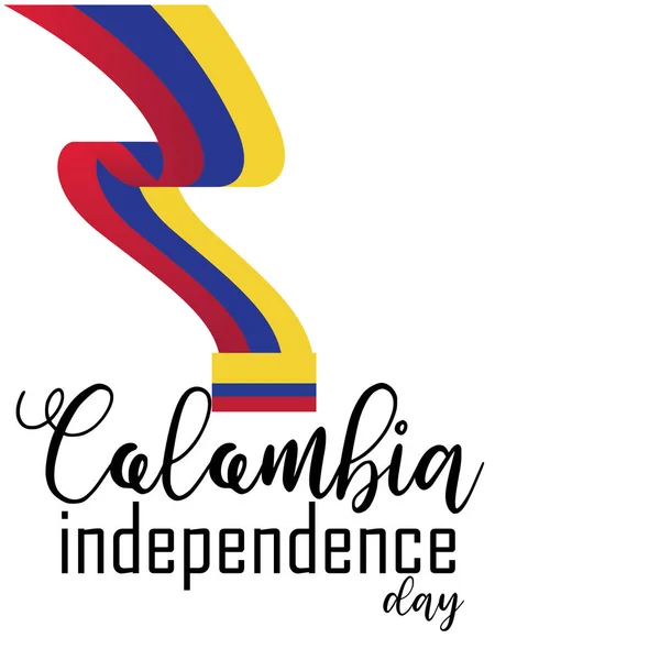 Happy Colombia vecteur Jour de l'indépendance — Image vectorielle