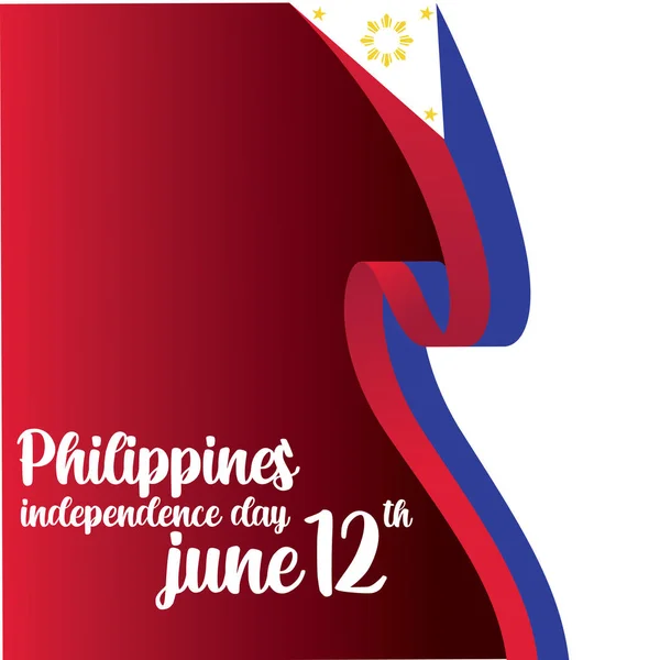 Philippines Independent Day Vector Template Design Illustration - Vector — Stock Vector