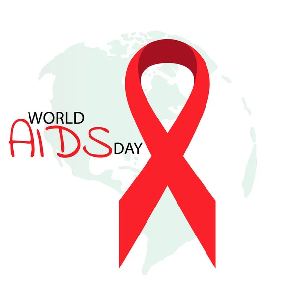 Всемирный День Помощи Иммунной Системы Заболевания Изолированы Икона Красная Лента — стоковое фото