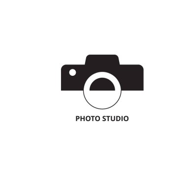 kamera fotoğraf logosu simge vektör şablonu - Vektör. fotoğrafçı, iş için logo.