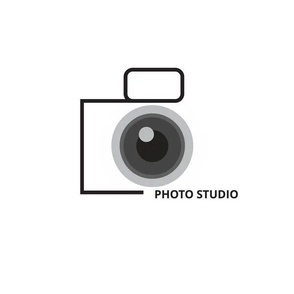 Cámara Fotografía Logotipo Icono Vector Plantilla Vector Logo Para Fotógrafos —  Fotos de Stock