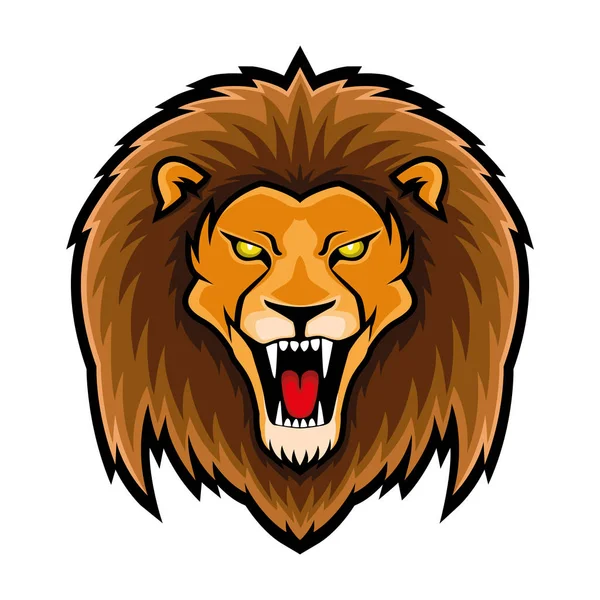 Signe Lion Sur Fond Blanc — Image vectorielle
