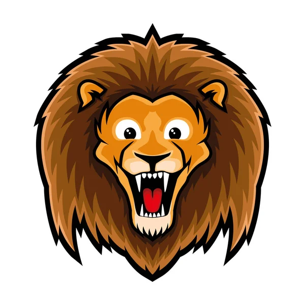 白い背景の上のライオンの記号 — ストックベクタ