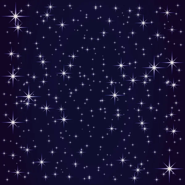 Cosmos Estrellas Brillantes Sobre Fondo Azul — Vector de stock