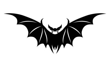 Siyah yarasa işareti beyaz arka planda tıbbi bir maske.