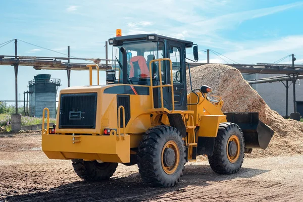 Wheel loader bulldozer — Stock Photo, Image