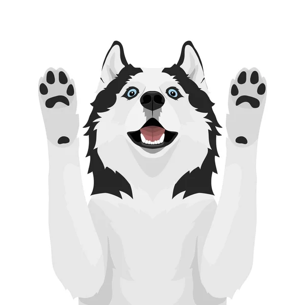 Sibirien Husky hund — Stock vektor