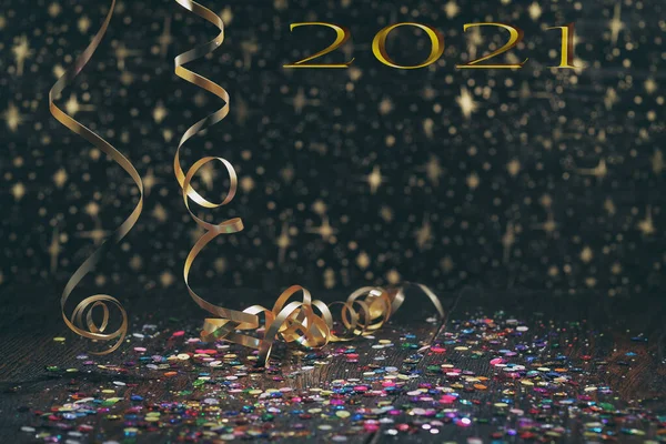 Bonne Année Symbole Numéro 2021 Sur Fond Abstrait — Photo