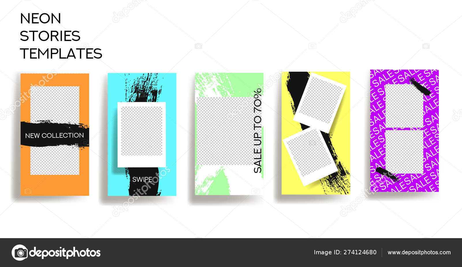 Download Desain Latar Belakang Untuk Banner Set Media Sosial Cerita Instagram Stok Vektor C Olgasl 274124680 PSD Mockup Templates