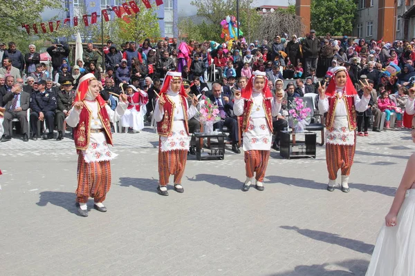 Ele Celebrou Como Feriado Nacional Turquia — Fotografia de Stock